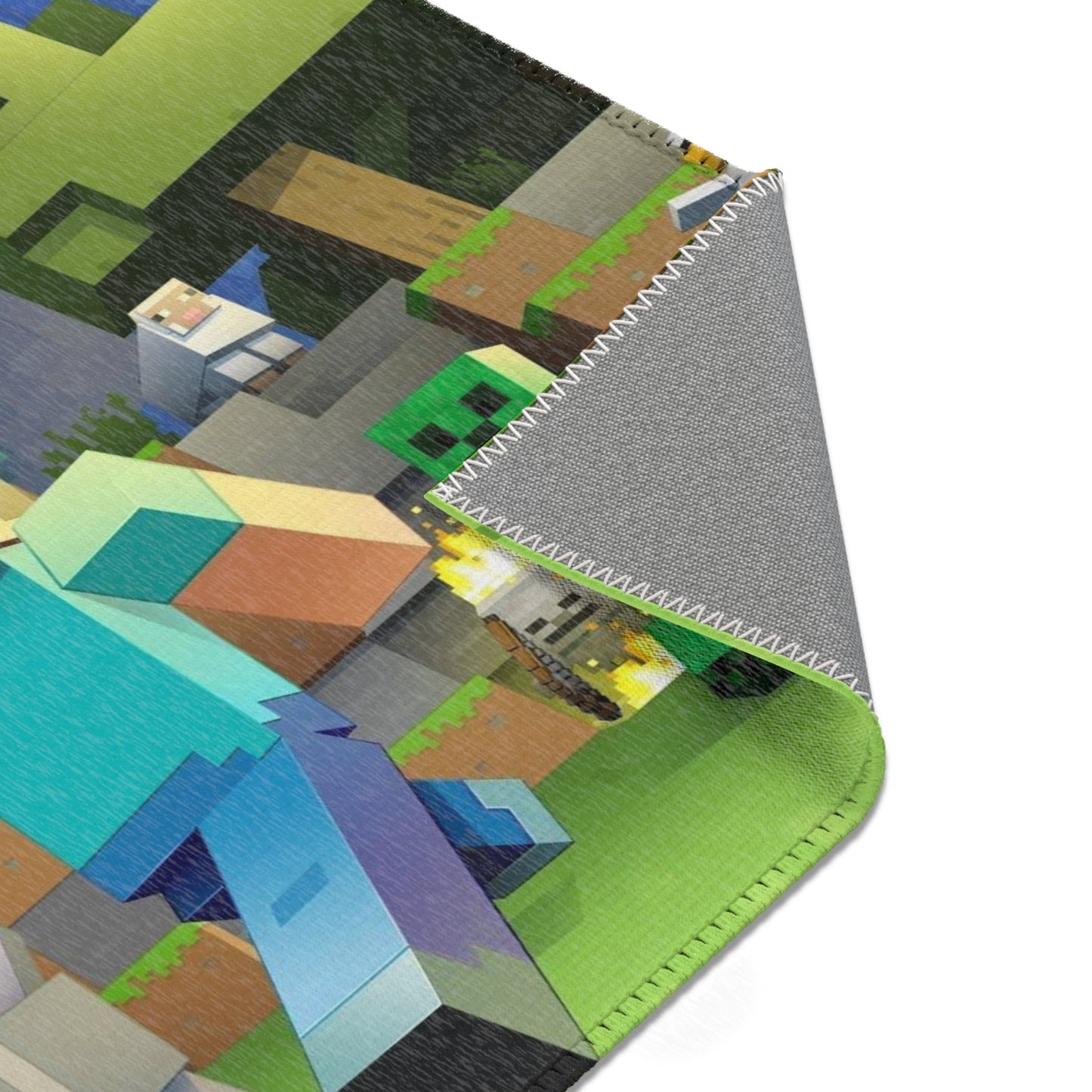 Minecraft-Themed Area Rug for Gamers