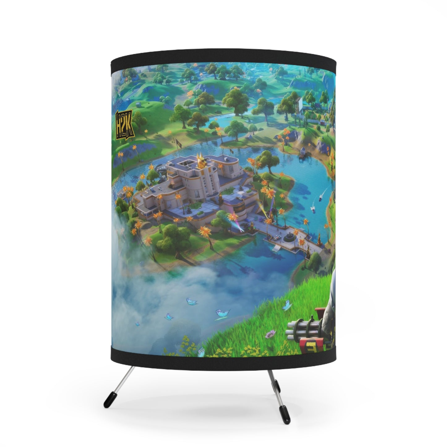 H2K Fortnite Tripod Lamp, Game Room Decor