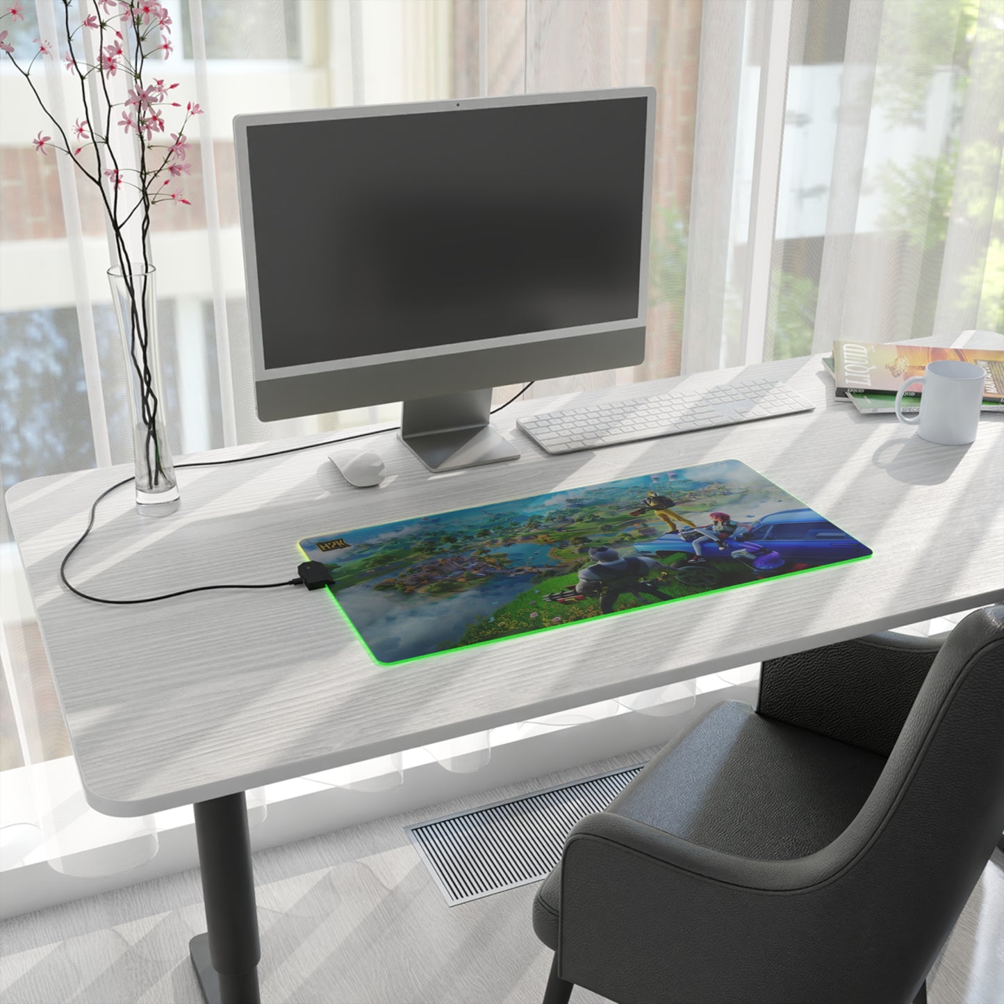Fornite H2K LED Gaming Mouse Pad with RGB Lighting
