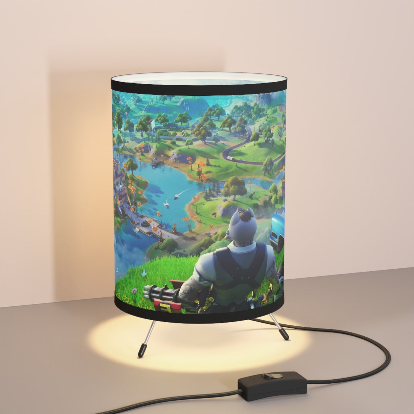 H2K Fortnite Tripod Lamp, Game Room Decor