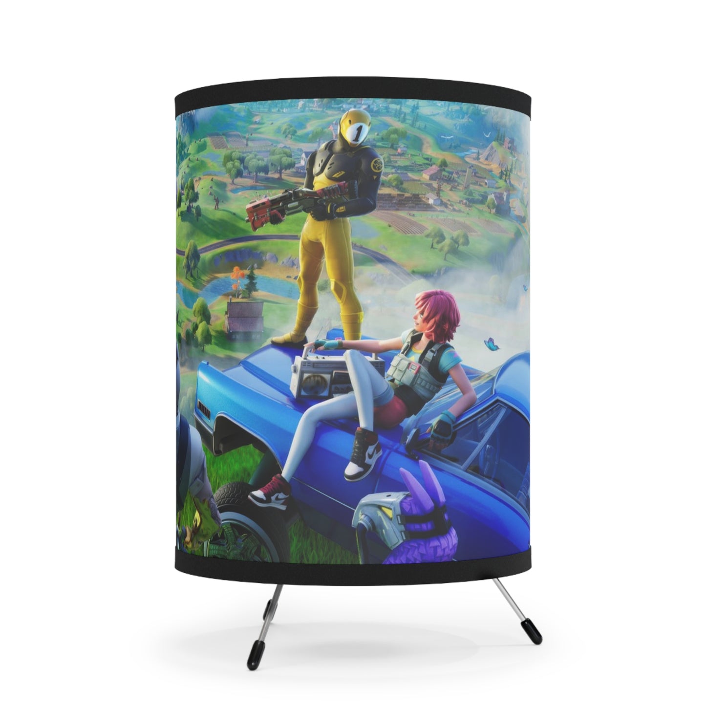 H2K Fortnite Tripod Lamp, Game Room Decor