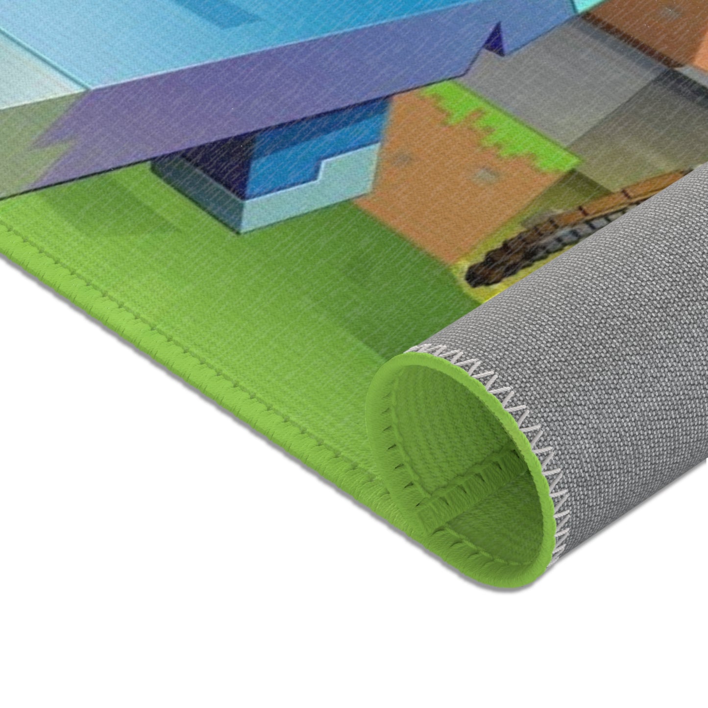 Minecraft-Themed Area Rug for Gamers