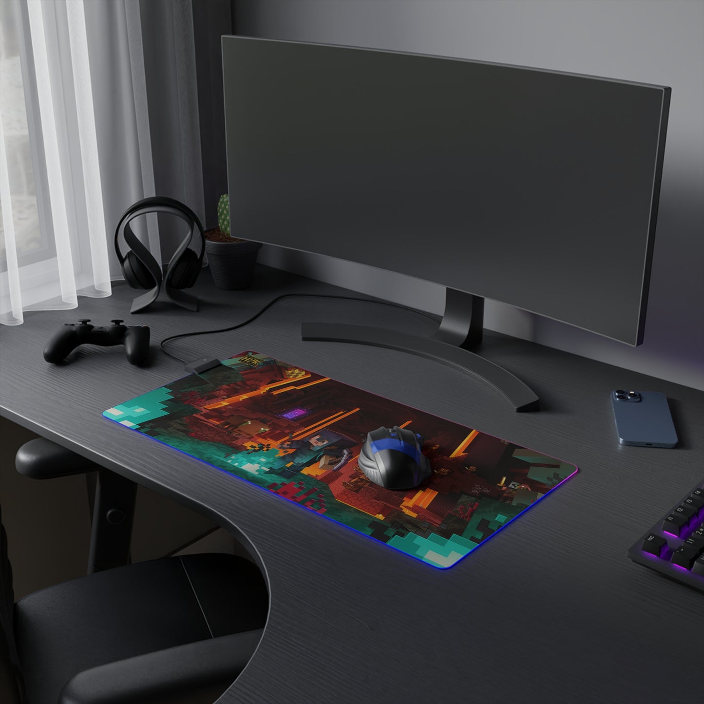 Minecraft H2k LED Gaming Mouse Pad