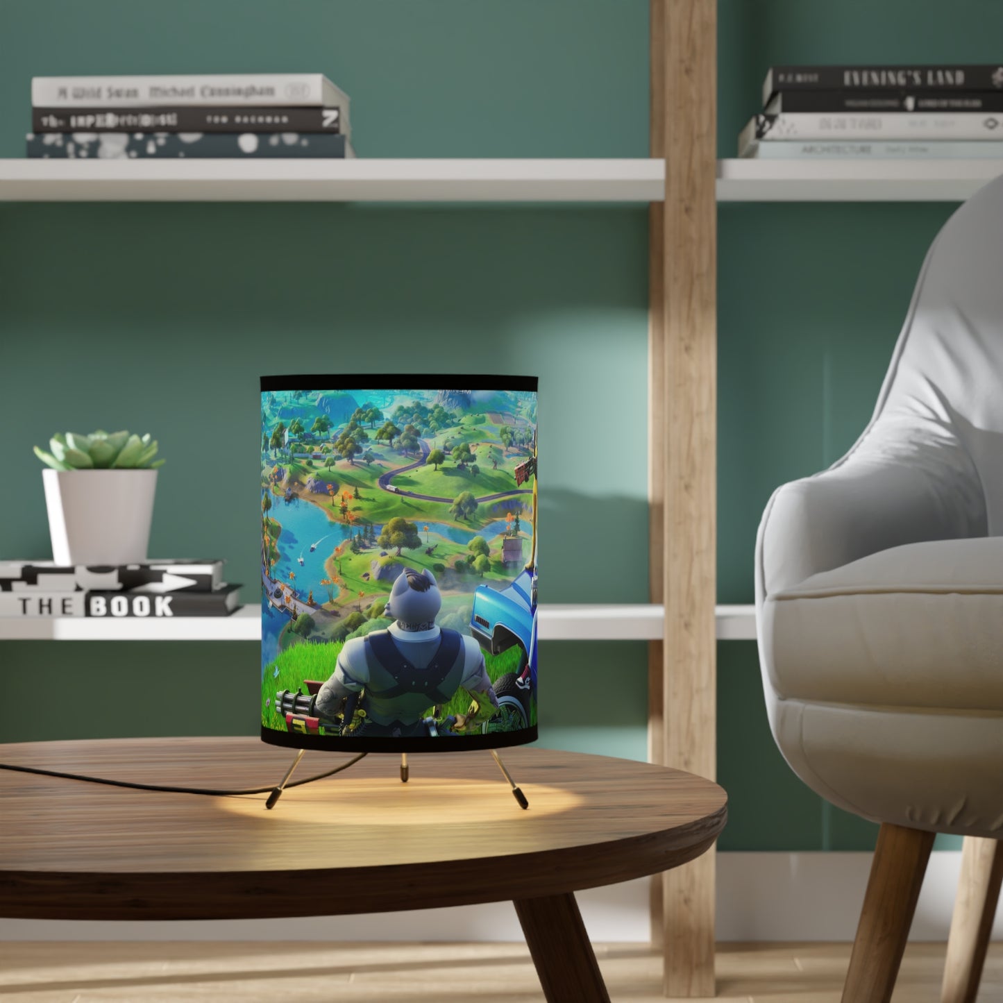 H2K Fortnite Tripod Lamp, Game Room Decor