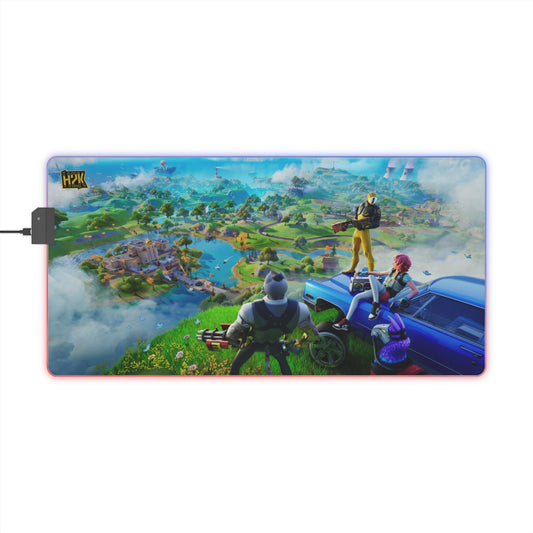Fornite H2K LED Gaming Mouse Pad with RGB Lighting