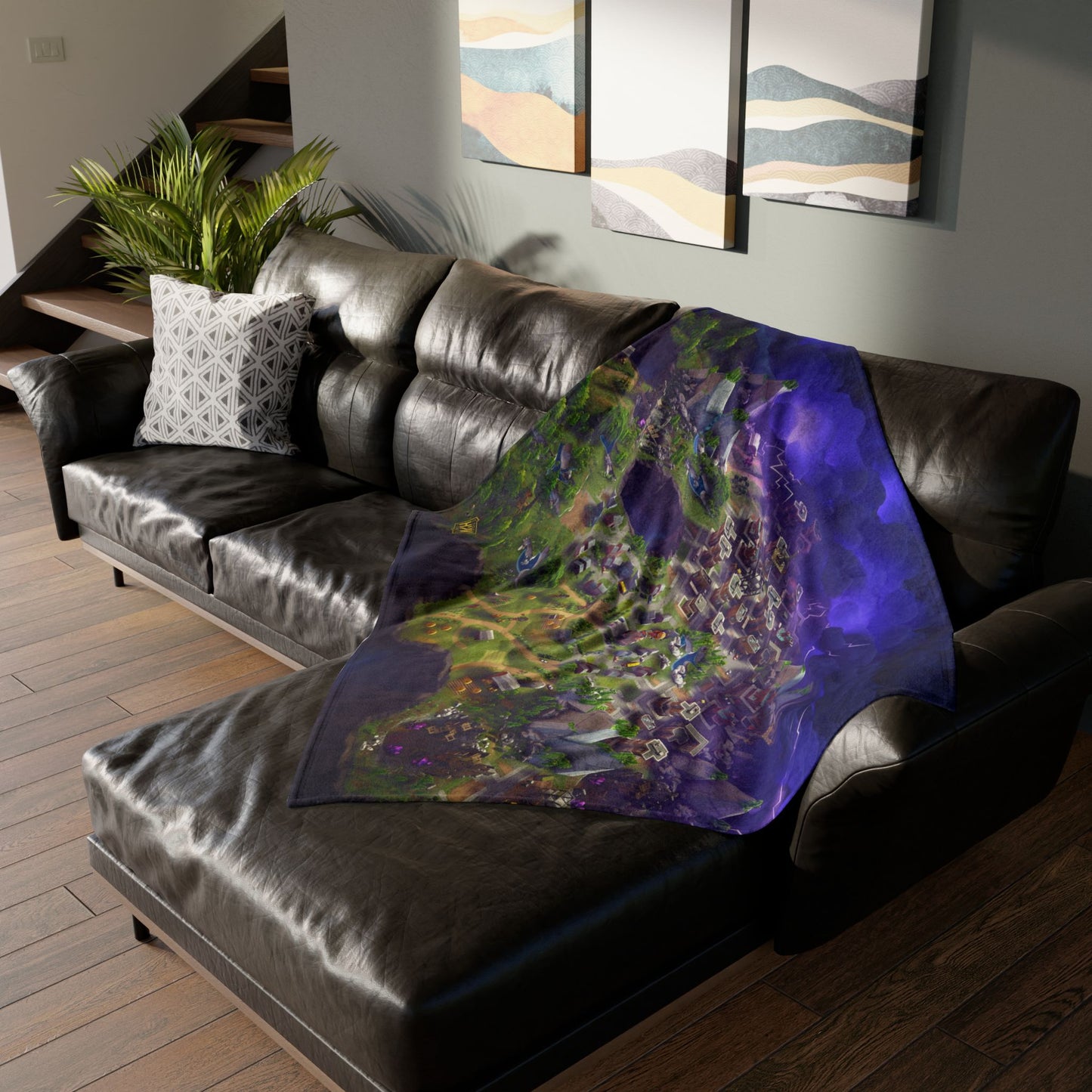 H2K Fantasy Adventure Throw Blanket, Cozy Plush Fabric Blanket, Perfect Gift for Gamers, Video Game Themed Home Decor, Soft Touch [...]