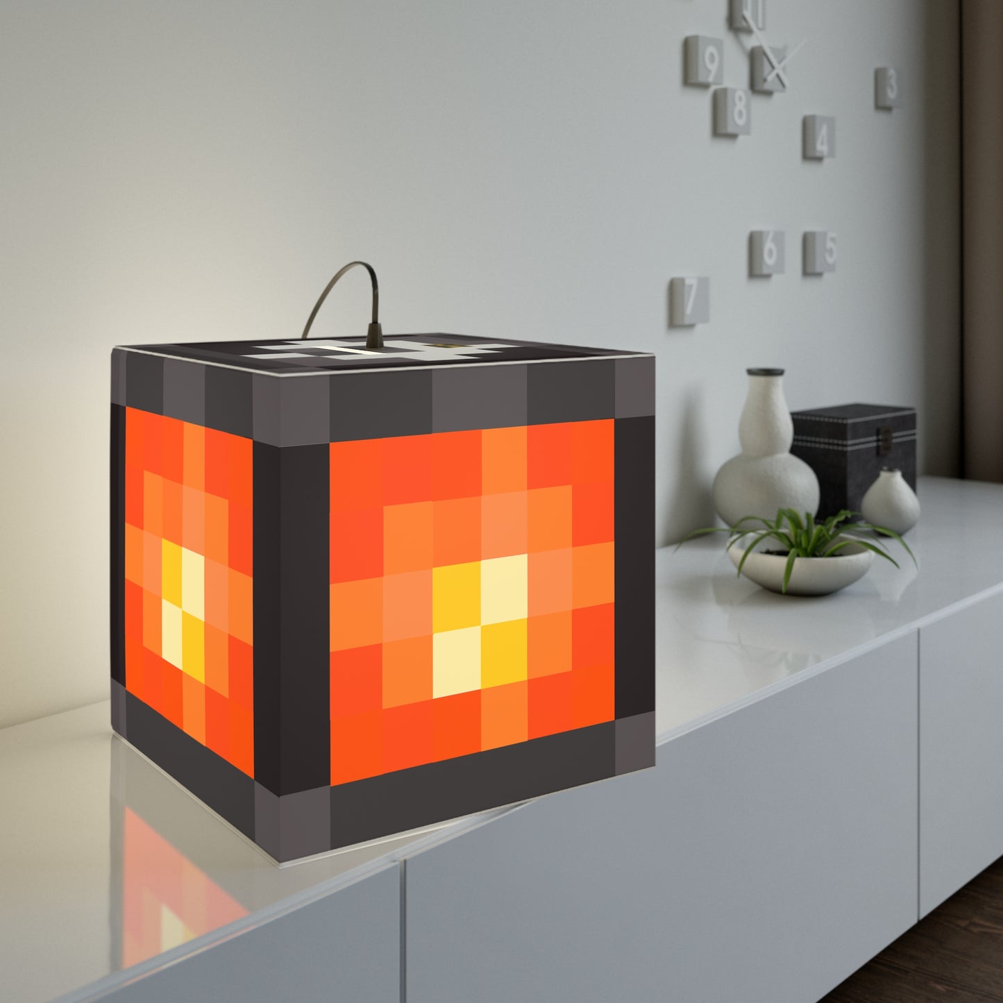 H2K Cube Lamp, Minecraft Inspired Decorative Lighting
