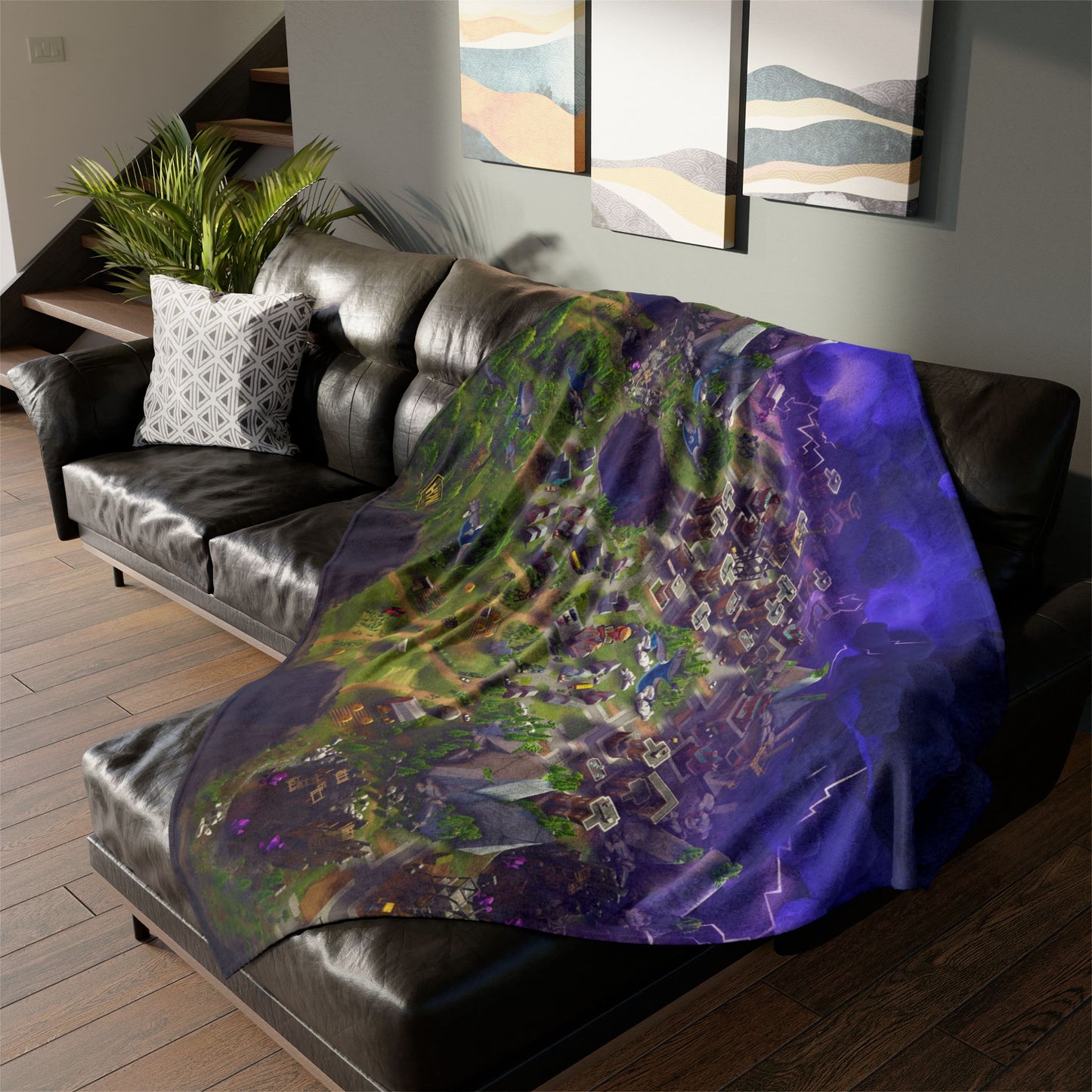 H2K Fantasy Adventure Throw Blanket, Cozy Plush Fabric Blanket, Perfect Gift for Gamers, Video Game Themed Home Decor, Soft Touch [...]