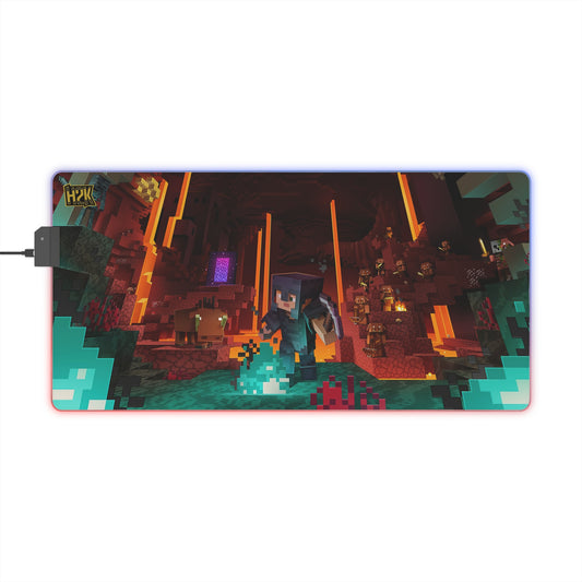 Minecraft H2k LED Gaming Mouse Pad