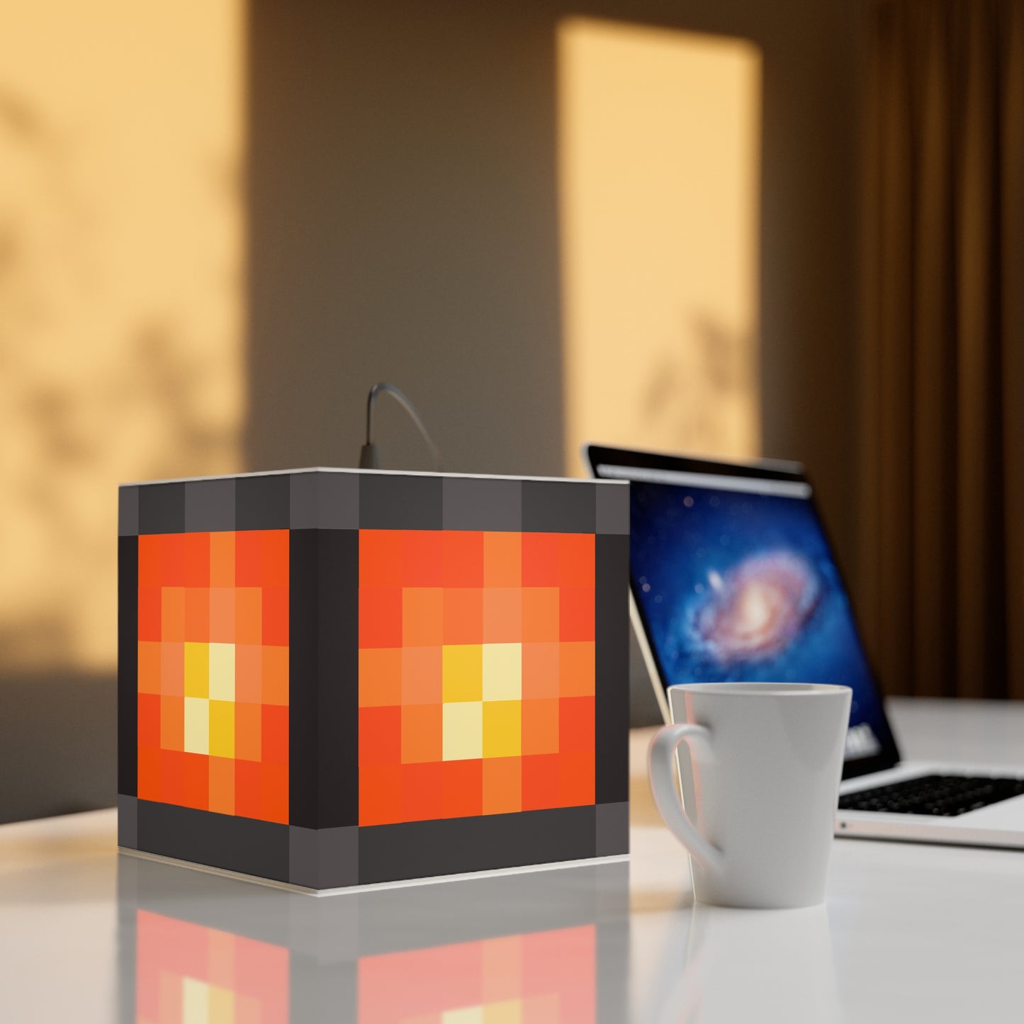 H2K Cube Lamp, Minecraft Inspired Decorative Lighting