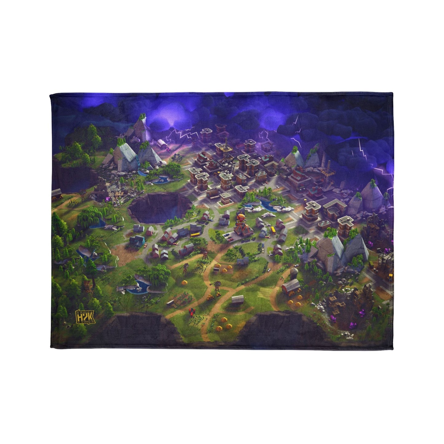 H2K Fantasy Adventure Throw Blanket, Cozy Plush Fabric Blanket, Perfect Gift for Gamers, Video Game Themed Home Decor, Soft Touch [...]