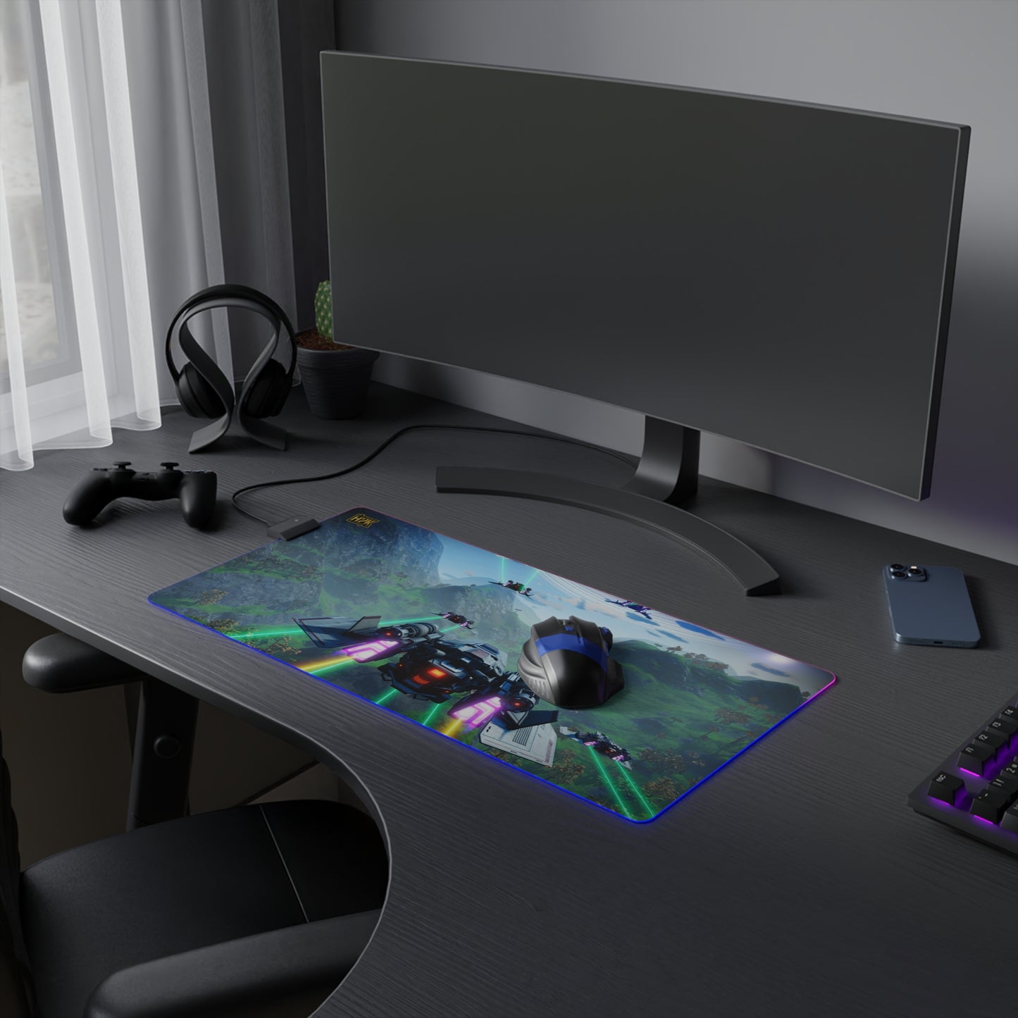 No Mna's Sky H2K LED Gaming Mouse Pad